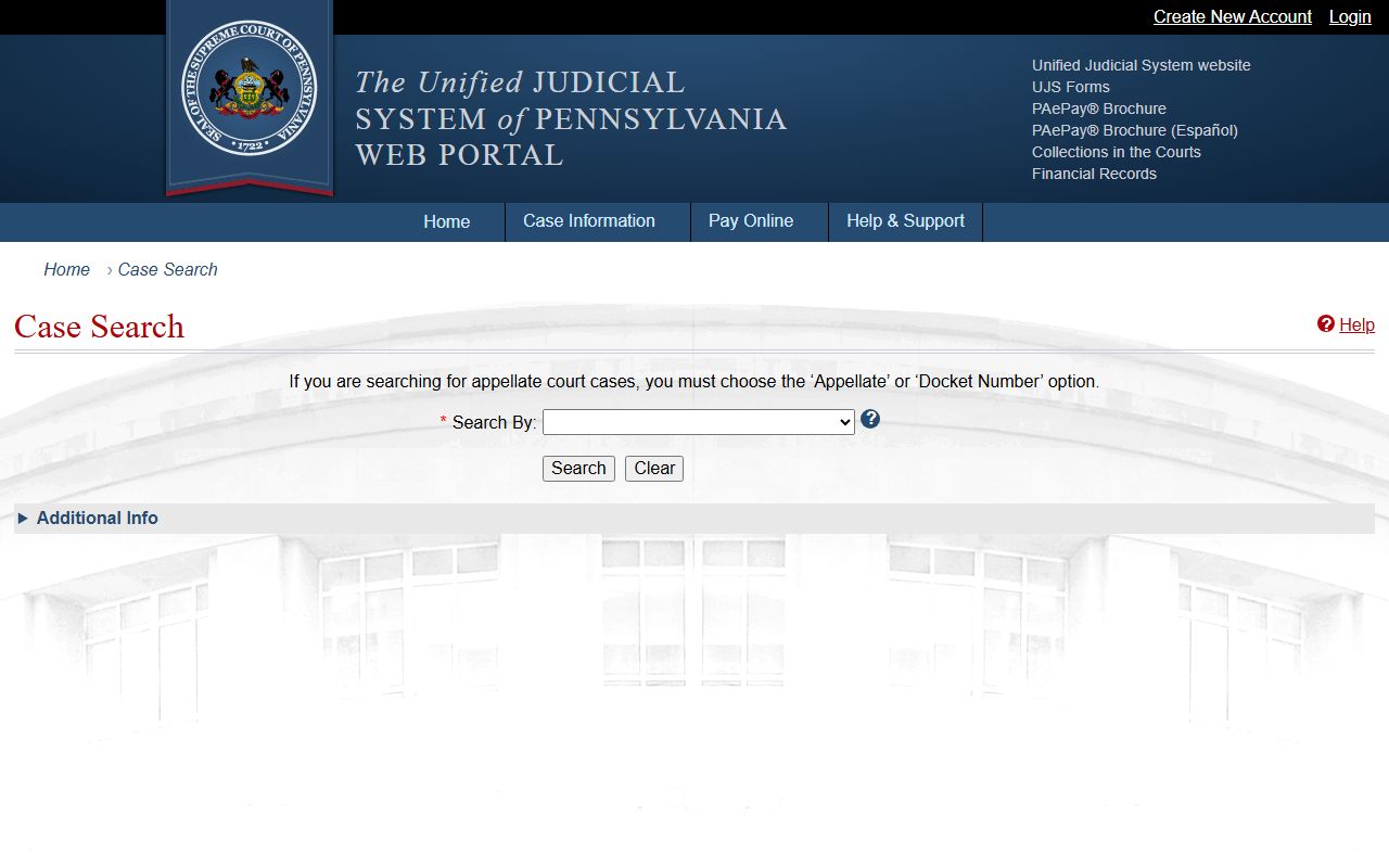 Carbon County court records UJS case search